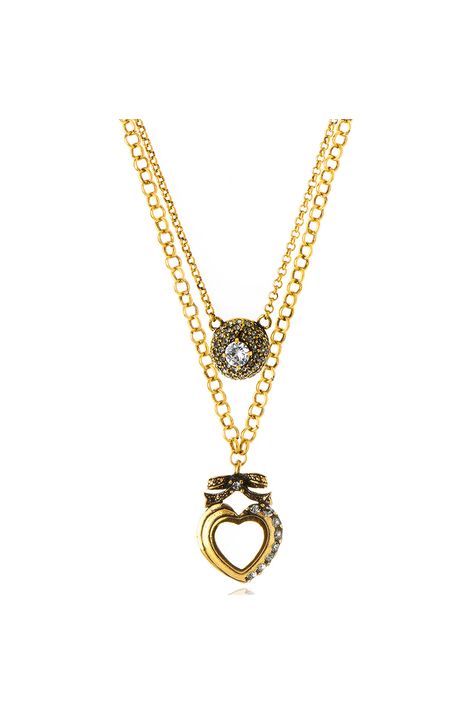 Kit De Colar Love Ouro Vintage