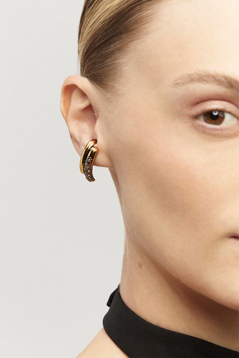 Brinco Stud Paradoxo Ouro Vintage