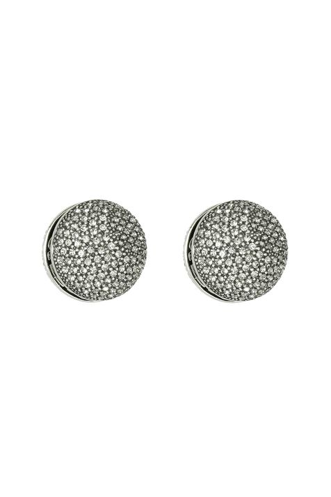 Brinco Strass Esfera Paradoxo Classics Prata Boho