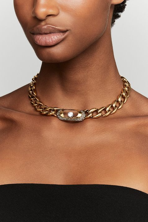 Colar Elos Liso Style Ouro Vintage
