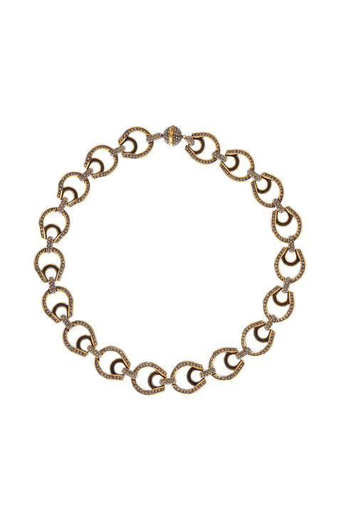 Colar Maxi Noir Ouro Vintage