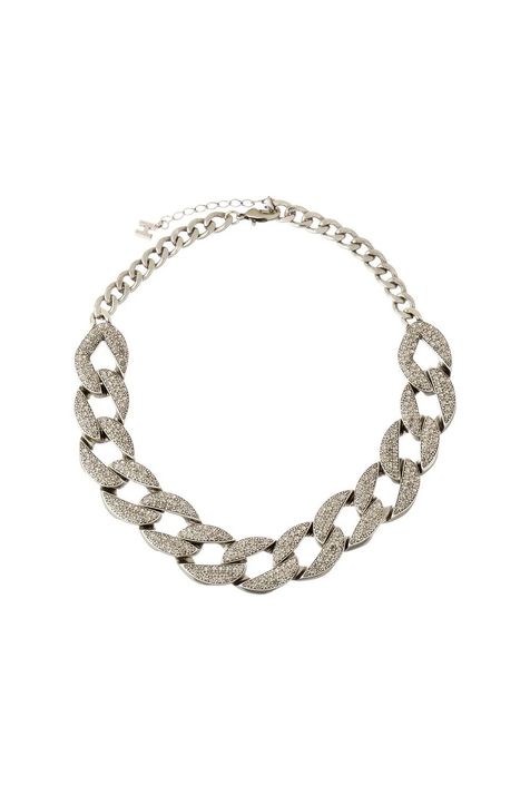 Colar Grumê Strass Classics Prata Boho