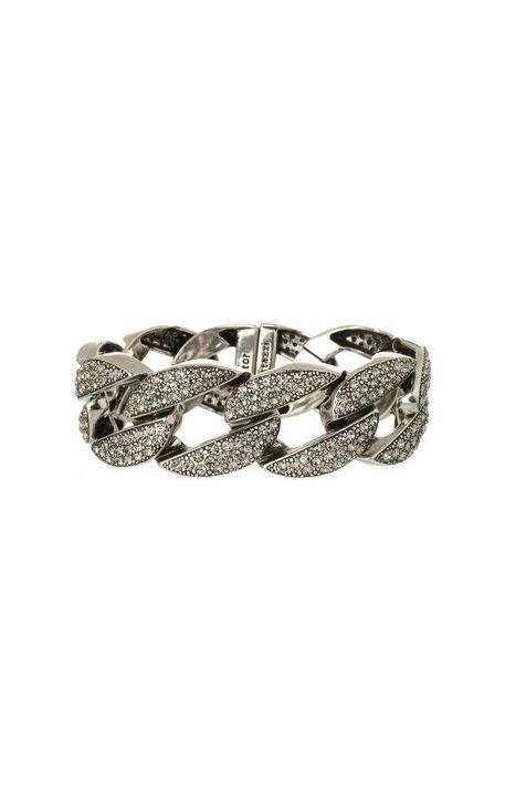 Pulseira Grumê Strass Classics Prata Boho