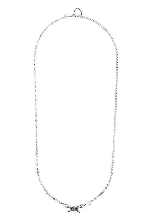 Colar Escapulário Romance Prata Boho