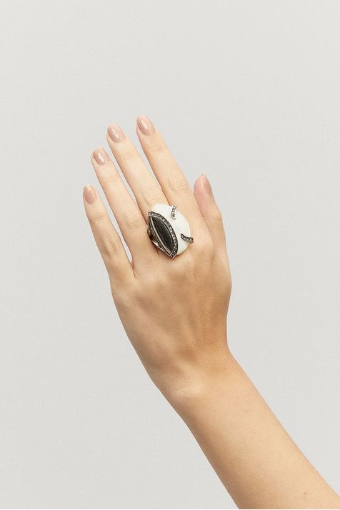 Anel Conceito Madrepérolas Mare Prata Boho G