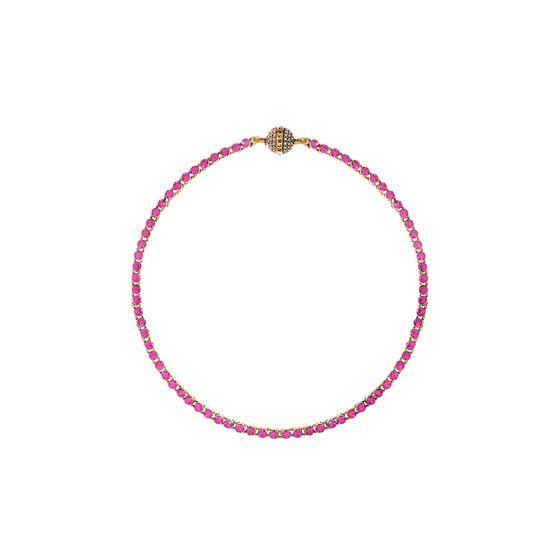 CHOKER-DUO-ROYAL-OURO-VINTAGE-HECTOR-ALBERTAZZI-FUCSIA