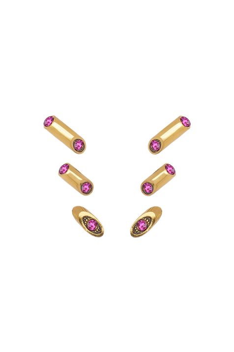 Kit de Brincos Classics Colors Ouro Vintage