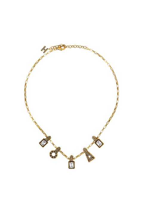 Colar Pingentes Mini Labirinto Ouro Vintage