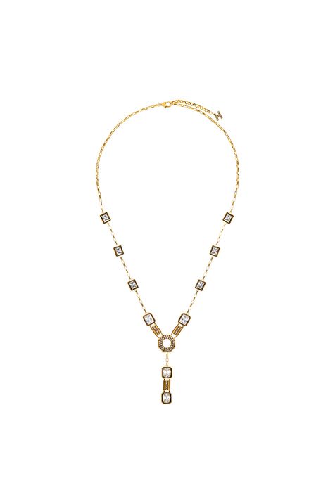 Colar Tie Pingente Labirinto Ouro Vintage
