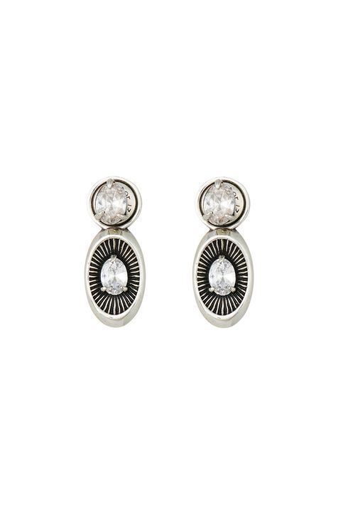 Brinco Oblíquo Sementes Prata Boho