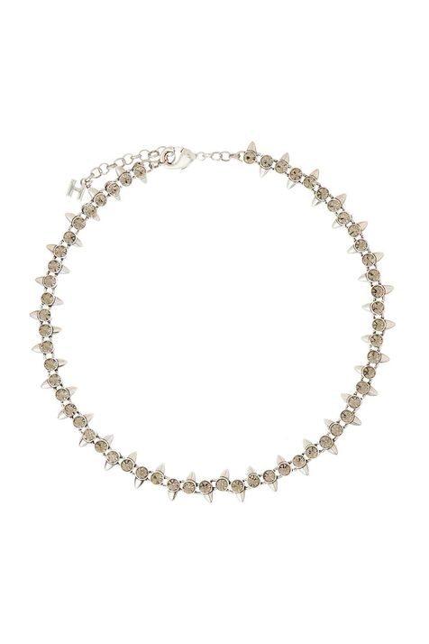 Choker Duo Strass Sementes Classics Prata Boho