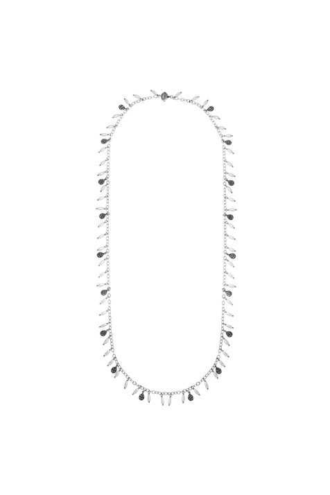 Colar Gotas Pérola Connect Prata Boho