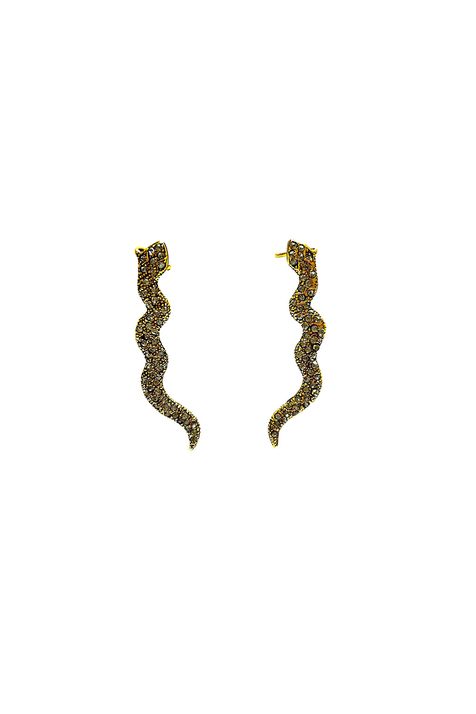 Brinco Cuff Cobra Ouro Vintage TU