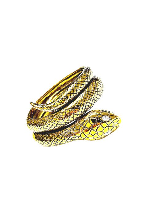 Bracelete Cobra Textura Ouro Vintage TU