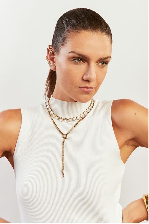 Brinco Cuff Cobra Ouro Vintage TU