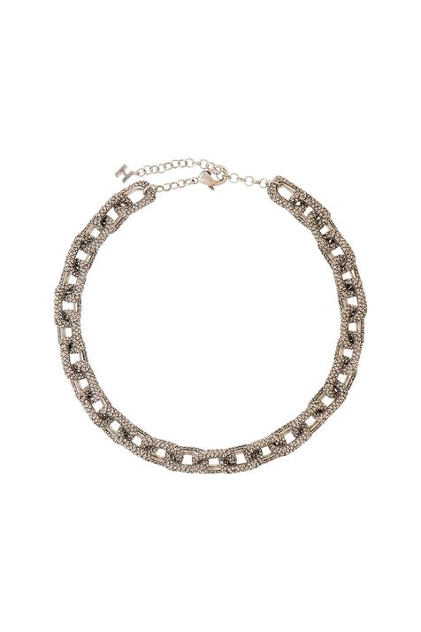 Colar Hoop Strass Alb#002 Prata Boho TU