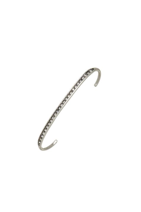 Cuff Strass Sementes Prata Boho TU