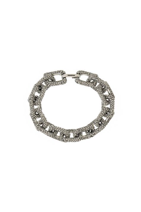 Pulseira Hoop Strass Alb#002 Prata Boho P