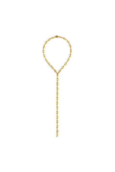 Colar Tie Correntaria De Goeye Hector Ouro Vintage
