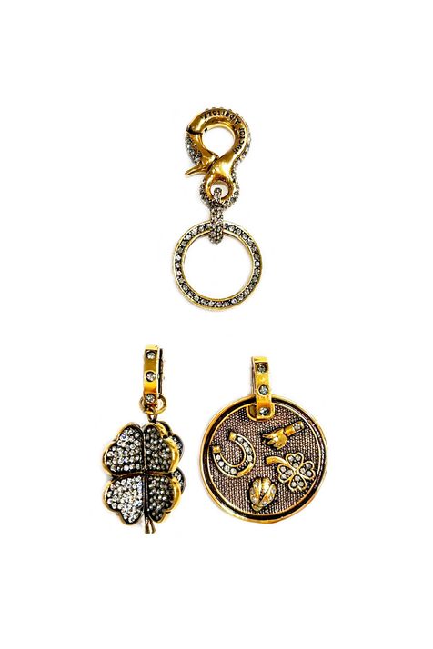 Chaveiro Boa Sorte H®  Ouro Vintage - TU
