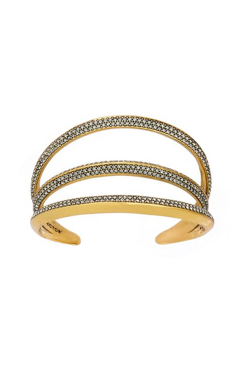 Bracelete Conceito Strass Sirius Ouro Vintage - P