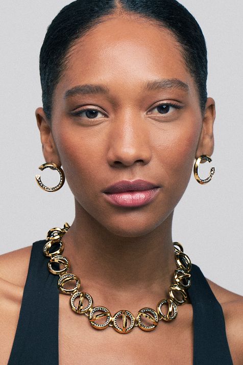 Colar Choker Sirius Ouro Vintage - TU
