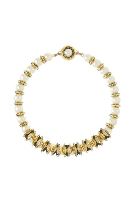 Colar Curto Pérolas Sirius Ouro Vintage - TU