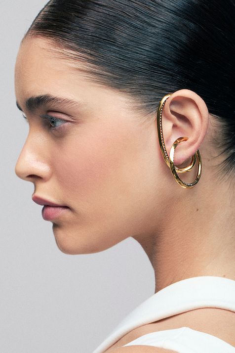 Brinco Ear Cuff Conceito Sirius Ouro Vintage - TU