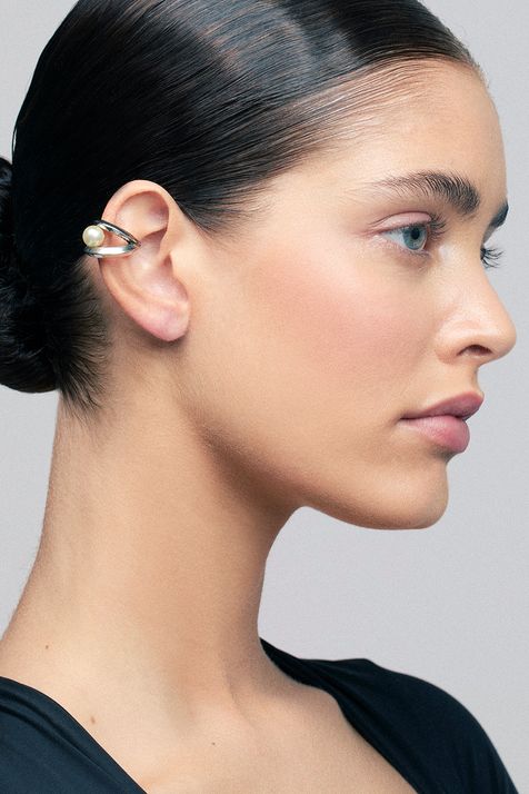 Piercing Pérola Sirius Prata Boho - TU