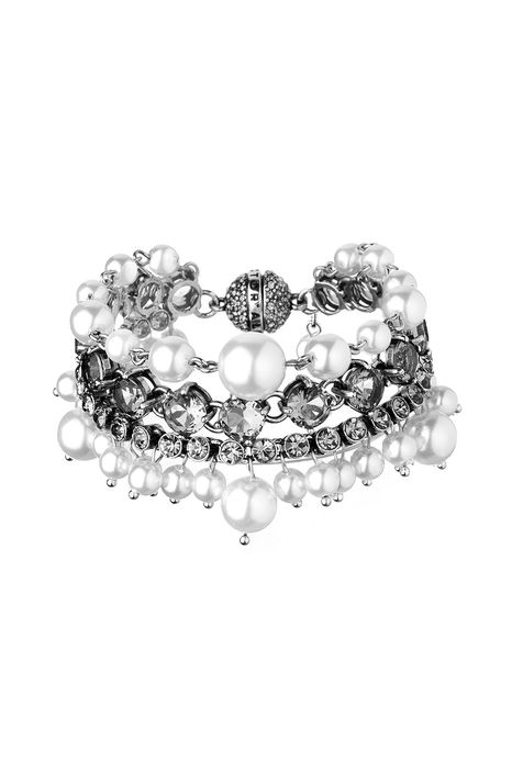 Pulseira Pérolas Royal Exclusive Prata Boho - TU