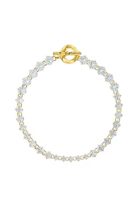 Colar Riviera Zircônias Mar Ouro Vintage - TU