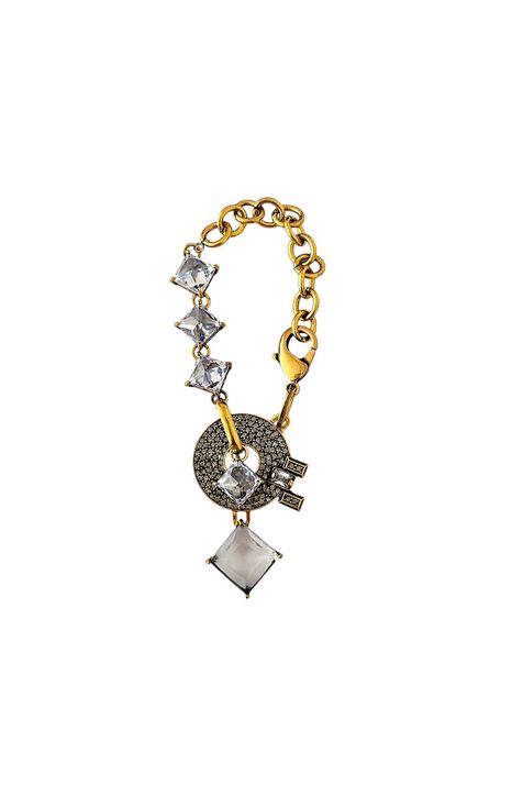 Bag Charm Carre Manifesto Ouro Vintage - TU