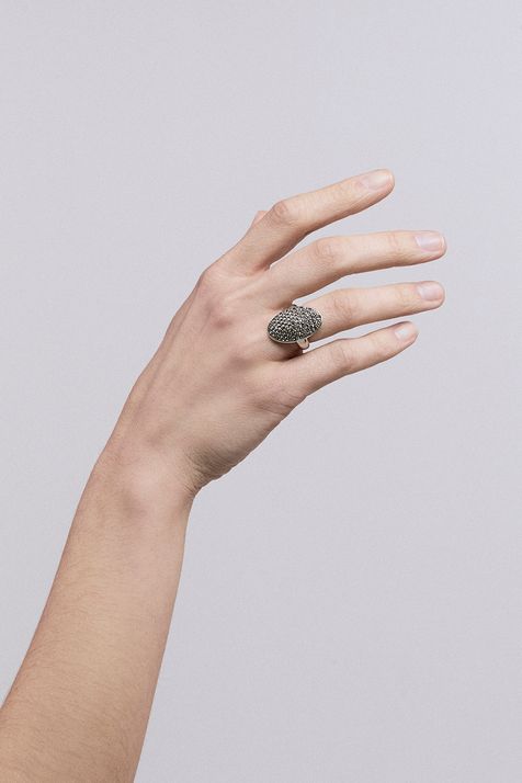 Anel Midi Vela Prata Boho - P