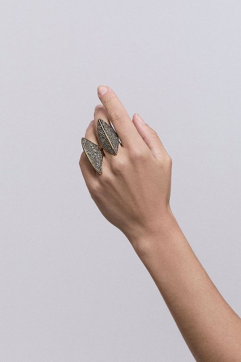 Anel Conceito Vela Ouro Vintage - P