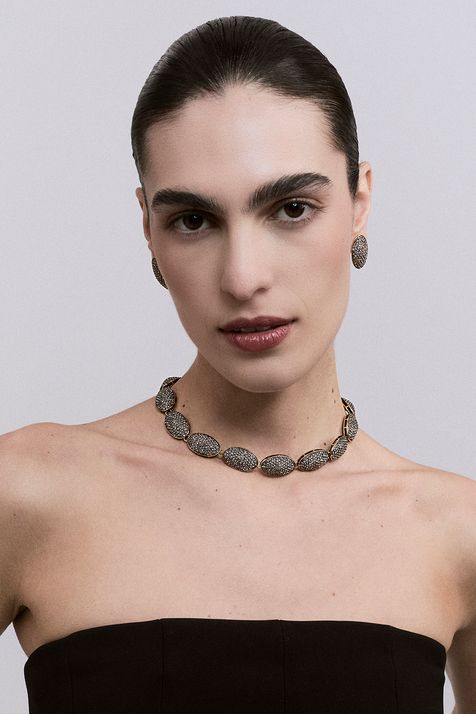 Choker Vela Ouro Vintage - TU