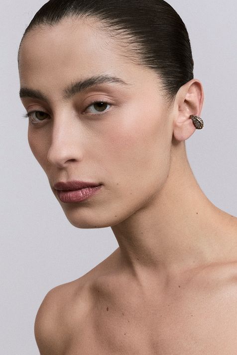 Brinco Ear Cuff Mini Vela Ouro Vintage - TU