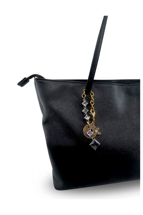 Bag Charm Carre Manifesto Ouro Vintage - TU