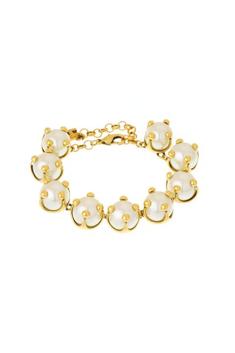 Pulseira Pérolas Collab A Herchcovitch Ouro Vintage - TU