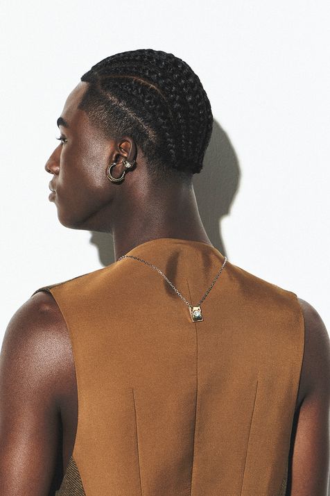 Colar Escapulário Collab A Herchcovitch Ouro Vintage - TU