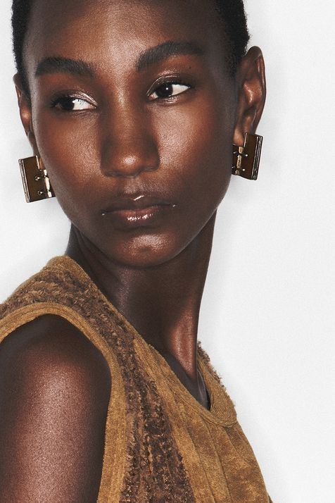 Brinco Conceito Collab A Herchcovitch Ouro Vintage - TU
