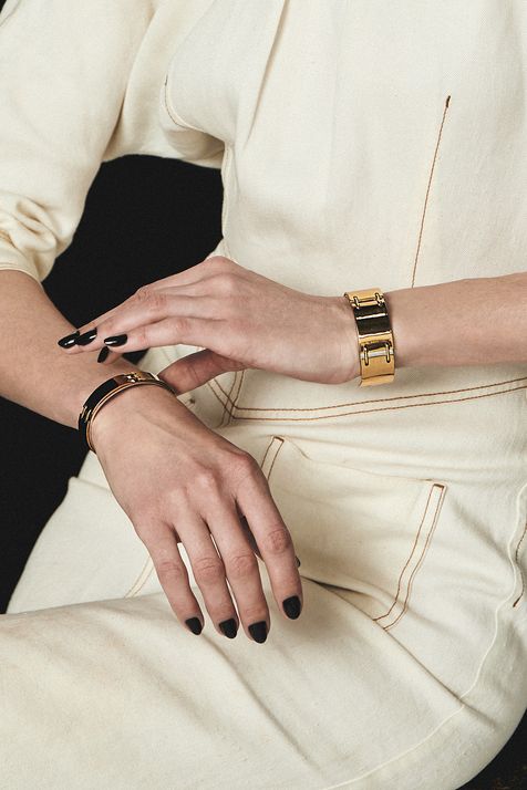 Bracelete Midi Collab A Herchcovitch Ouro Vintage - TU