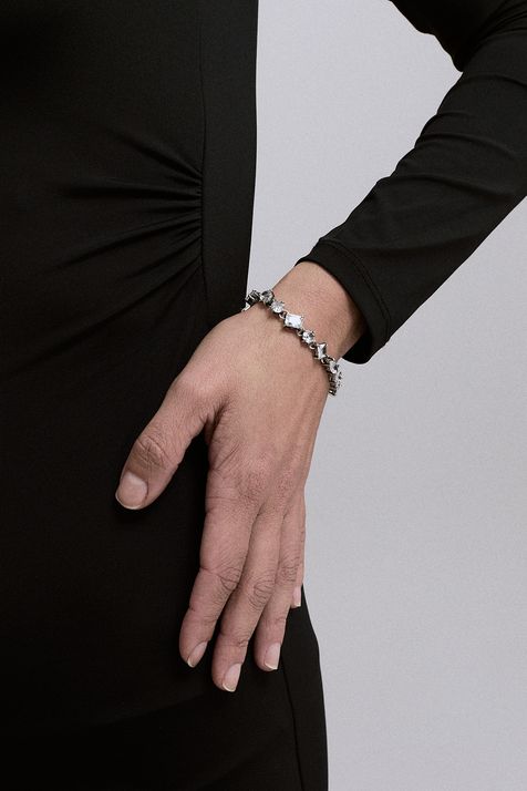 Pulseira Zircônias Brisa Prata Boho - TU