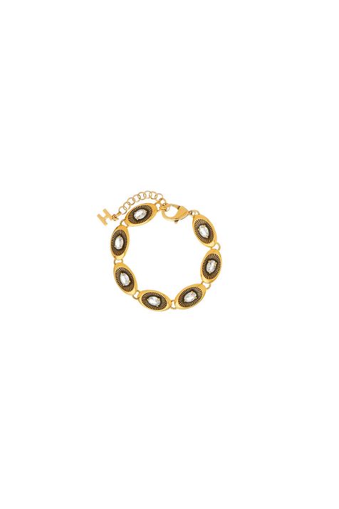 Pulseira Zircônia Sementes Ouro Vintage - TU