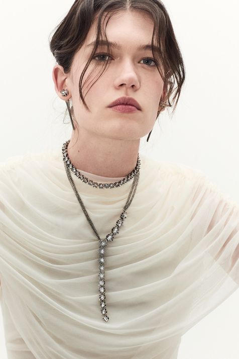 Colar Tie Lumiere Prata Boho - TU
