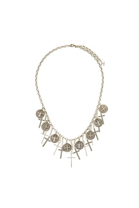 Colar São Bento Fé III Prata Boho - TU