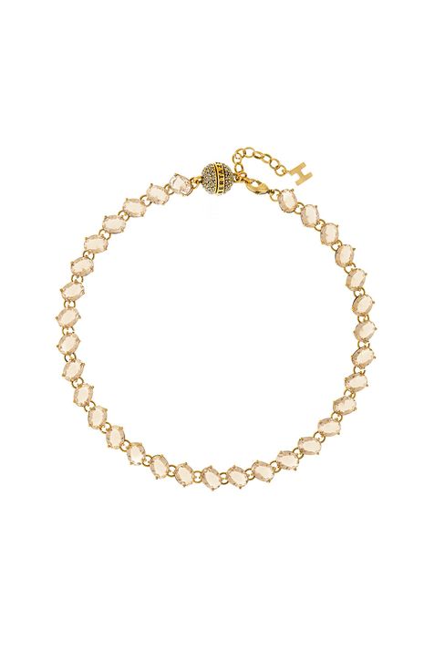 Colar Riviera Oval Morganita Colors Exclusive Ouro Vintage - TU