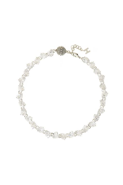 Colar Riviera Zircônia Gota Prata Boho - TU