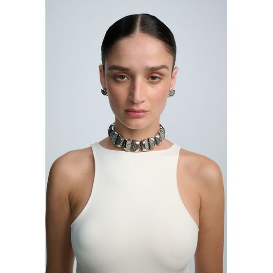 Choker-Conceito-Op-Art-Prata-Boho