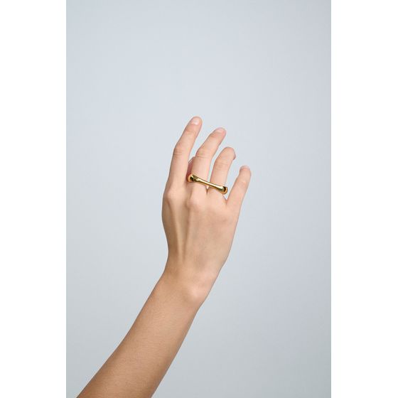 Anel-Duplo-Op-Art-Ouro-Vintage