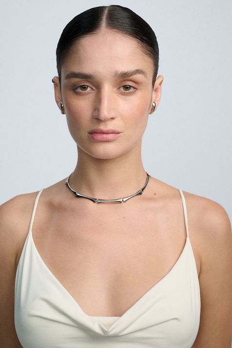 Choker Op Art Prata Boho - TU